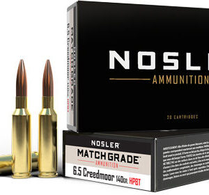 NOSLER MATCH 6.5 CM 140GR - CUSTOM COMP HPBT 20RD 10BX/CS