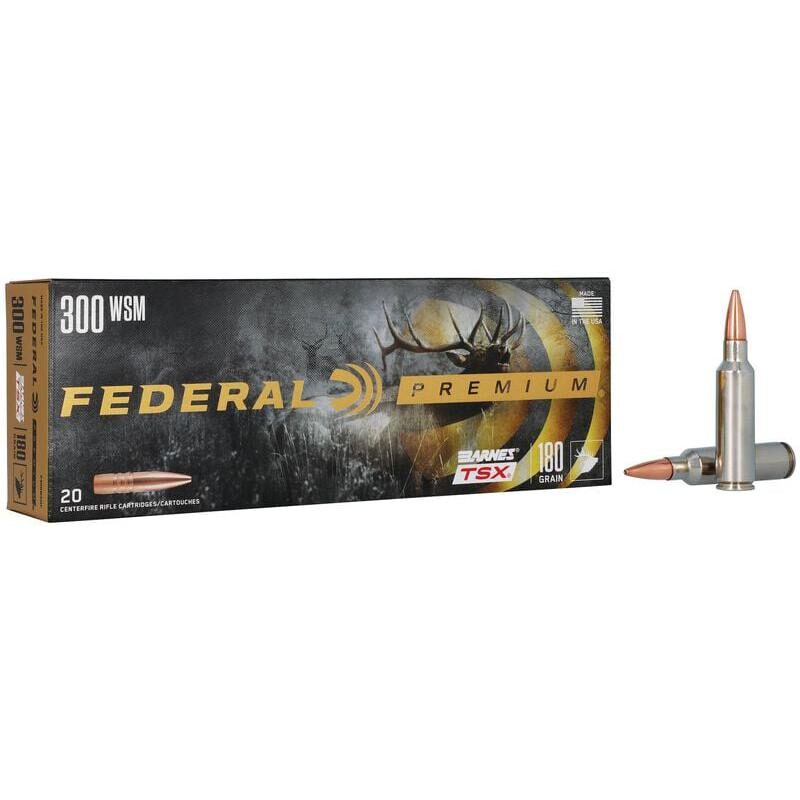 federal .300 WSM 180gr TSX