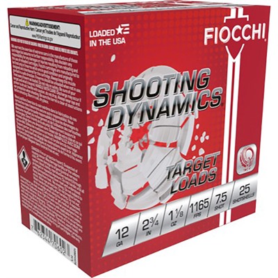 Shooting Dynamics 12GAUGE 2-3/4” 1-1/8OZ #7.5 Shot 25/BOX